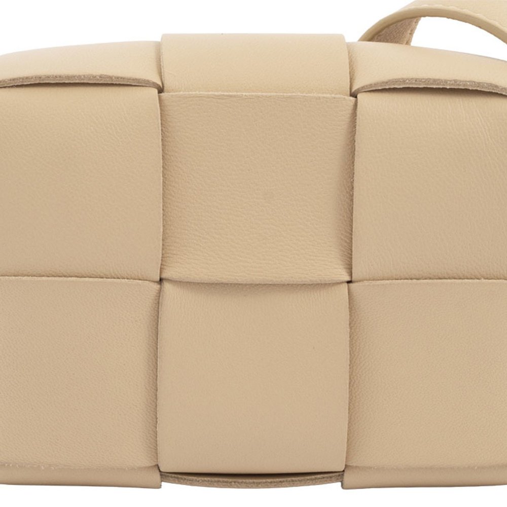 BOTTEGA VENETA Beige Lambskin Leather Shoulder Bag - Picture 2 of 10